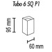 Потолочный светильник TopDecor Tubo6 SQ P1 29