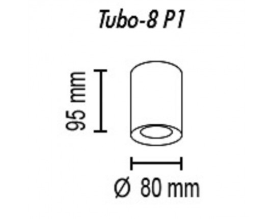 Потолочный светильник TopDecor Tubo8 P1 20