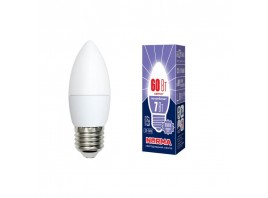 Лампа светодиодная E27 7W 6500K матовая LED-C37-7W/DW/E27/FR/NR UL-00003797