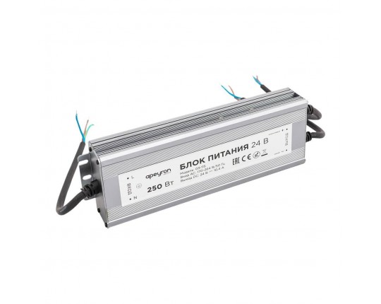 Блок питания Apeyron 24V 250W IP67 10,4A 03-115