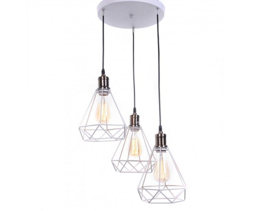 Подвесная люстра Lumina Deco Cobi LDP 11609-3 WT