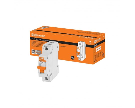 Автоматический выключатель TDM Electric ВА47-29 1Р 32А 4,5кА SQ0206-0077