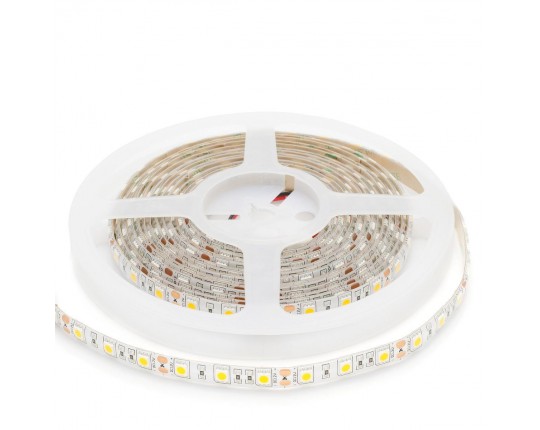 Светодиодная влагозащищенная лента Apeyron 14,4W/m 60Led/m 5050SMD теплый белый 1M 258BL