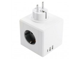 Разветвитель сетевой Stekker 3гн с/з 2хUSB A+Type C ADP16-33-21 49231