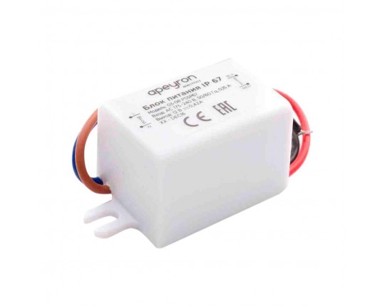 Блок питания Apeyron 12V 5W IP67 0.42A 03-08