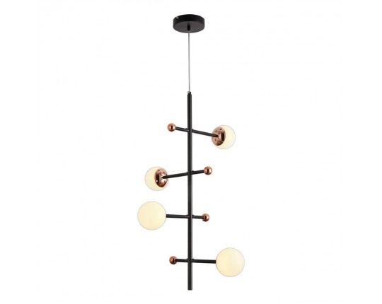 Подвесная светодиодная люстра Natali Kovaltseva Loft Led Lamps 81338 Gold Black