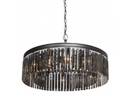 Подвесная люстра Imperium Loft RH Rhys Smok Glass Prism Round Chandelier 80 40.3278-2 156514-22