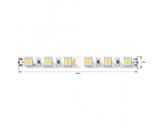 Светодиодная лента SWG 14,4W/m 60LED/m 5050SMD теплый белый 5M 006318