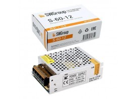 Блок питания SWG 12V 60W IP20 5A S-60-12 000142