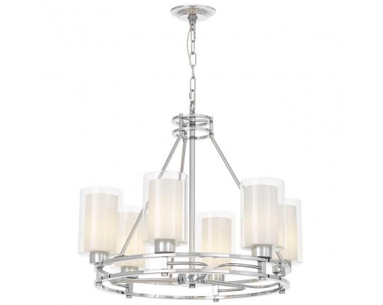 Подвесная люстра Lumina Deco Marietta LDP 8025-6 CHR+WT