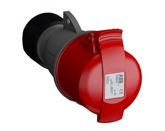 Розетка кабельная EasySafe 316EC6,16А,3P+E,IP44,6ч 2CMA102012R1000