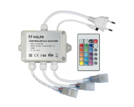 Контроллер для светодиодных RGB лент 220В Volpe ULC-Q444 RGB White UL-00002275