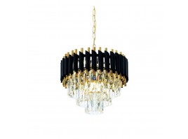 Подвесная люстра Lumina Deco Funneli LDP 6003-400 BK+F.GD