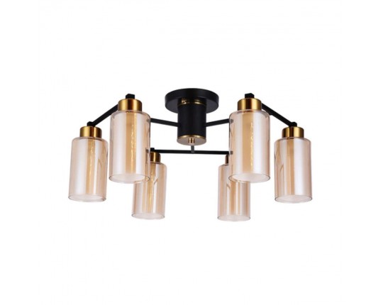 Потолочная люстра Arte Lamp Leo A7027PL-6BK