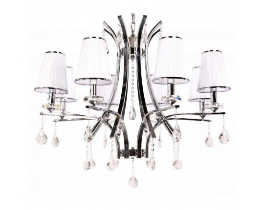 Подвесная люстра Lumina Deco Glamour LDP 66247-8 WT+CHR