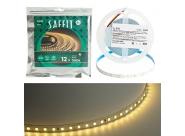 Светодиодная лента Saffit 9,6W/m 120LED/m 2835SMD теплый белый 5М SST02 55240