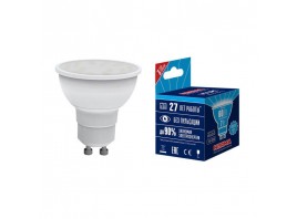 Лампа светодиодная GU10 7W 4000K матовая LED-JCDR-7W/NW/GU10/NR UL-00003836