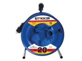 Удлинитель Stekker Professional 4гн 20м с/з PRF02-41-20 39784