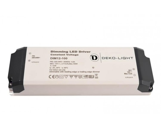 Блок питания Deko-Light Dimmable CV Power Supply 12V 34-100W IP20 8,3A 862091