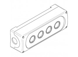 Корпус кнопочного поста MEP4-0 на 4 элемента пластиковый* 1SFA611814R1000