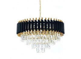 Подвесная люстра Lumina Deco Funneli LDP 6003-500 BK+F.GD