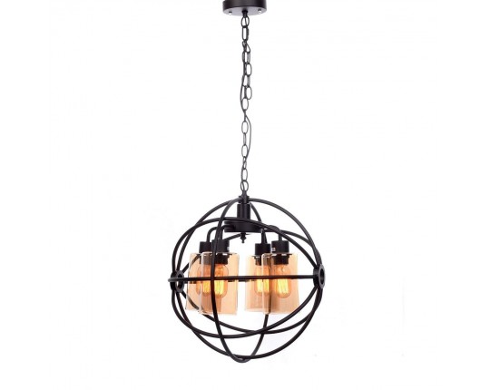 Подвесная люстра Lumina Deco Stradi LDP 11509-4 BK