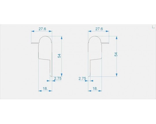 Заглушка Deko-Light End Cap R-EL-03-10 Set 2 pcs 979710