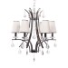 Подвесная люстра Lumina Deco Glamour LDP 66247-6 WT+CHR