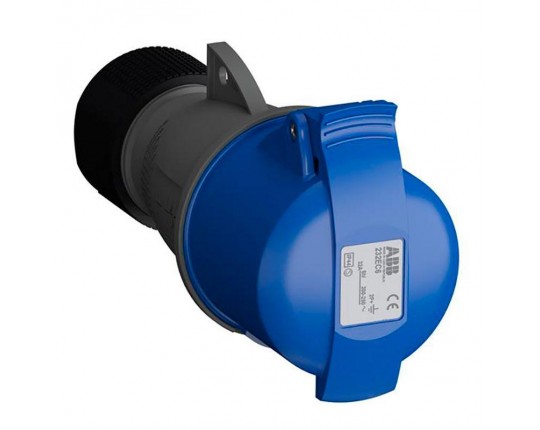 Розетка кабельная EasySafe 232EC6,32А,2P+E,IP44,6ч 2CMA102031R1000