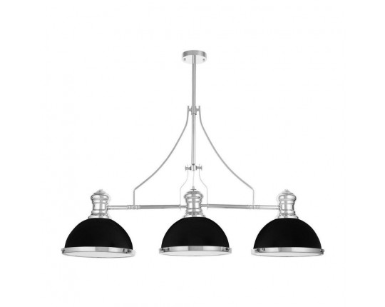 Подвесная люстра Lumina Deco Ettore LDP 710-3 BK+CHR