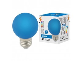 Лампа светодиодная Volpe E27 3W синяя LED-G60-3W/Blue/E27/FR/С UL-00006957