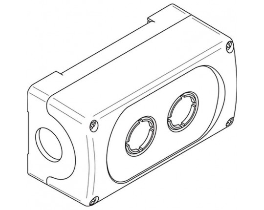 Корпус кнопочного поста MEP-2-0 на 2 элемента пластиковый* 1SFA611812R1000