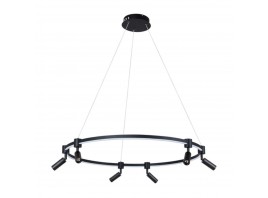 Подвесная светодиодная люстра Arte Lamp Ring A2186SP-1BK