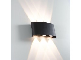 Уличный настенный светодиодный светильник Arte Lamp Bosto A3122AL-6BK