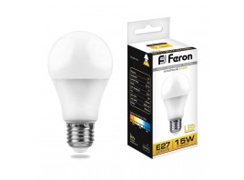 Лампа светодиодная Feron E27 15W 2700K Шар Матовая LB-94 25628