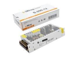 Блок питания SWG 12V 200W IP20 16,7A S-200-12 000109