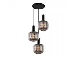 Подвесная люстра Lumina Deco Gato LDP 1217-3 GY+BK