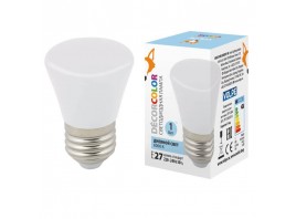 Лампа светодиодная Volpe E27 1W 6000K матовая LED-D45-1W/6000K/E27/FR/С BELL UL-00005804