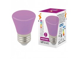 Лампа светодиодная Volpe E27 1W фиолетовая LED-D45-1W/PURPLE/E27/FR/С BELL UL-00005644