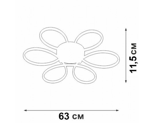 Потолочный светодиодный светильник Vitaluce V04618-03/6PL