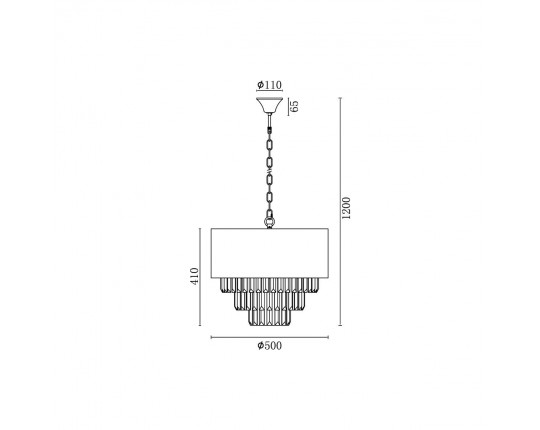 Подвесная люстра Vele Luce Fata VL3173P07