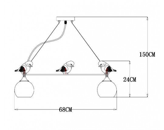 Подвесная люстра Arte Lamp Gemelli A2150SP-5WG