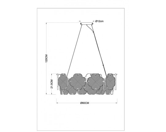 Подвесная люстра Arte Lamp Mallika A4077SP-7GO