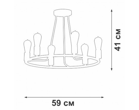 Подвесная люстра Vitaluce V3771-1/6PL