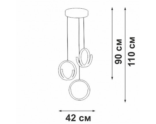 Подвесной светильник Vitaluce V30480-1/3S