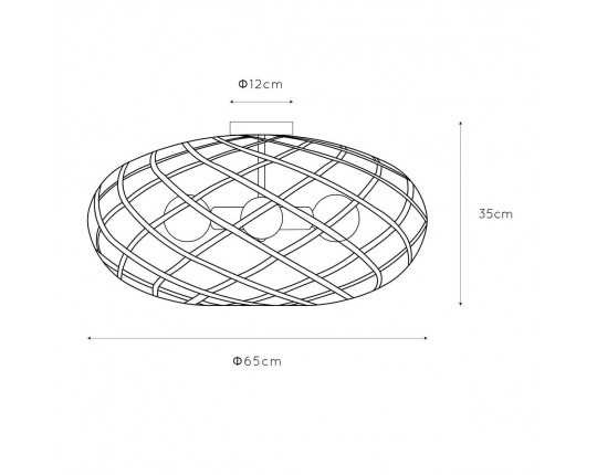 Потолочный светильник Lucide Wolfram 21117/65/30