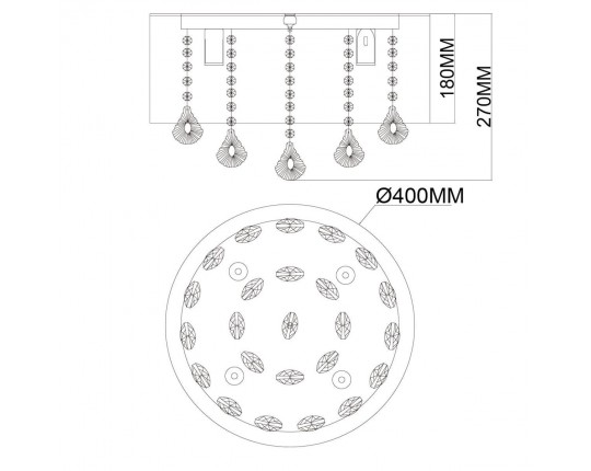 Потолочная люстра MW-Light Жаклин 465016304