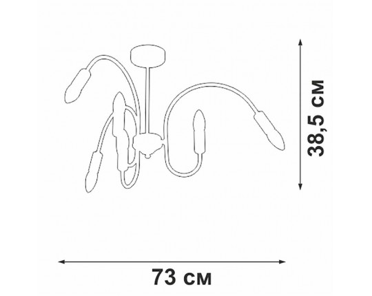 Потолочная люстра Vitaluce V3026-1/6PL