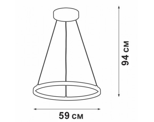 Подвесной светодиодный светильник Vitaluce V04614-13/1S