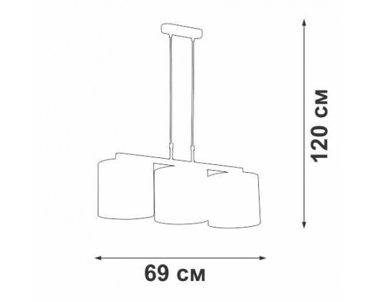 Подвесная люстра Vitaluce V2882-1/3S